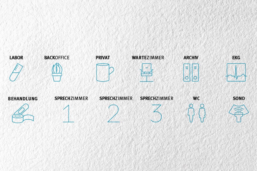 PAS_icons2 Icons für das Leitsystem der Praxisgemeinschaft