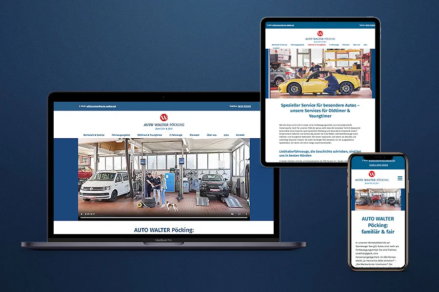 Website alle Ansichten Auto Walter