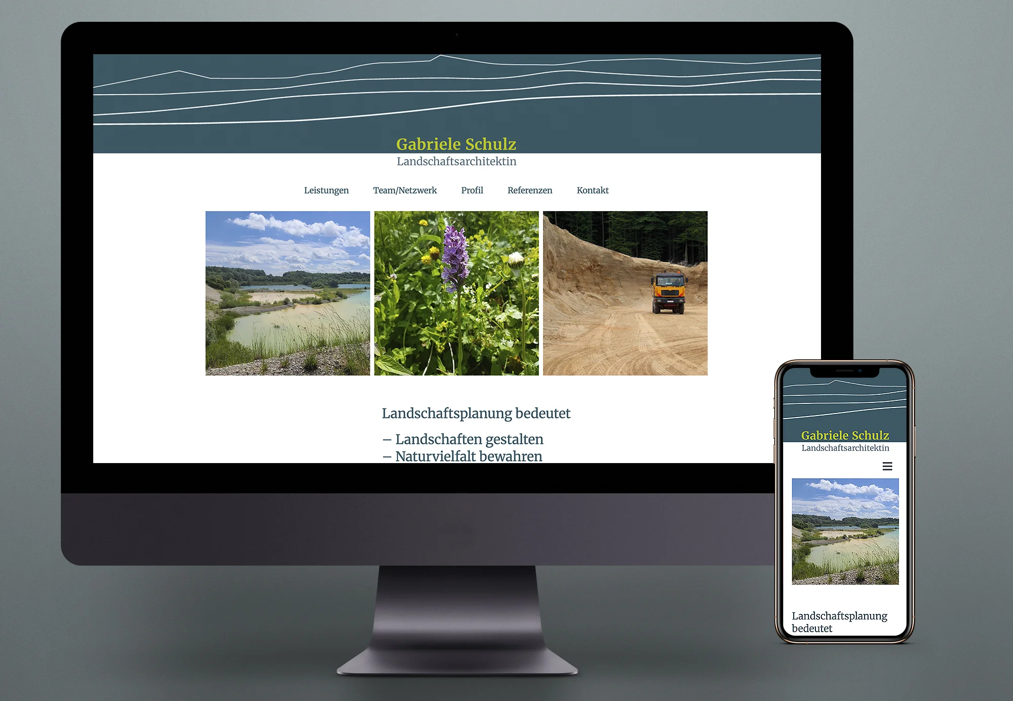 Webdesign für Gabriele Schulz