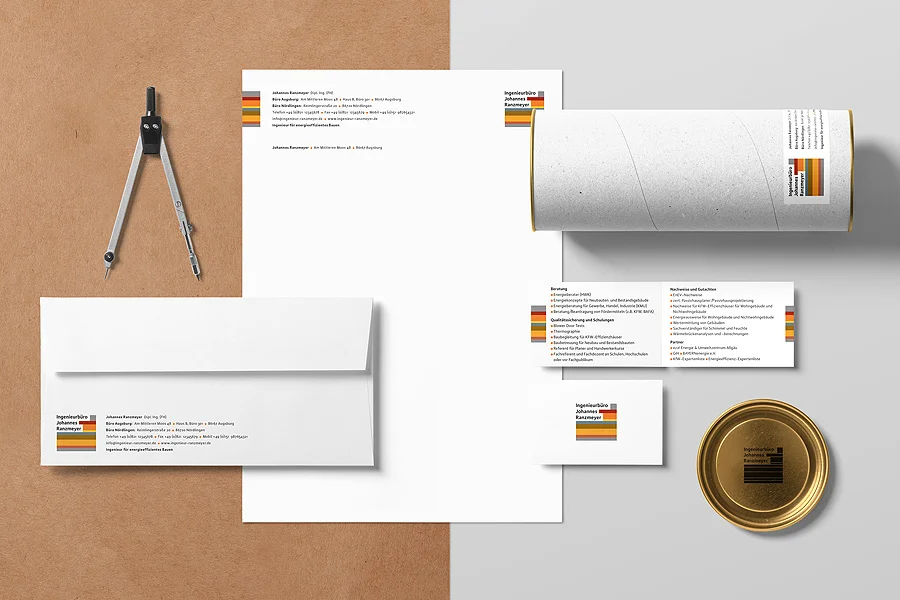 JR corporate design Geschäftspapiere