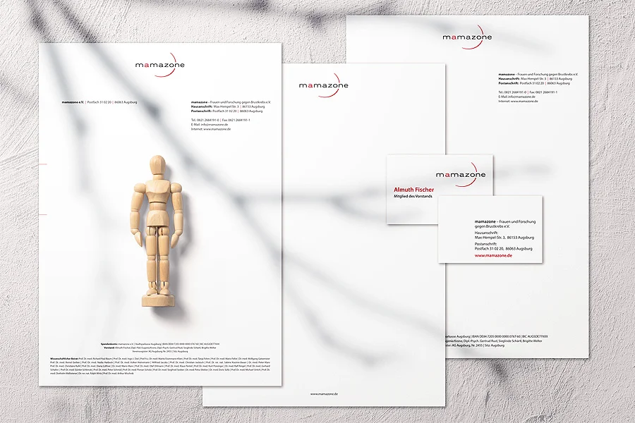 MAM_papers_1 MAM Corporate Design Briefbogen Visitenkarten