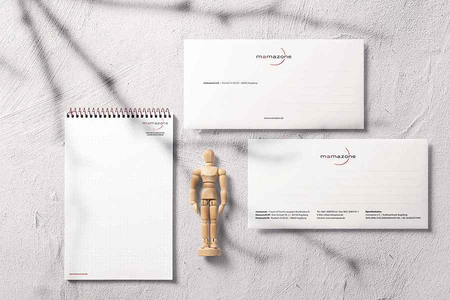 MAM_papers_2 MAM Corporate Design Mitteilungskarten Block