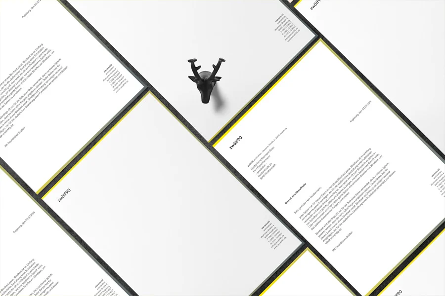 zw Corporate Design Geschäftspapiere